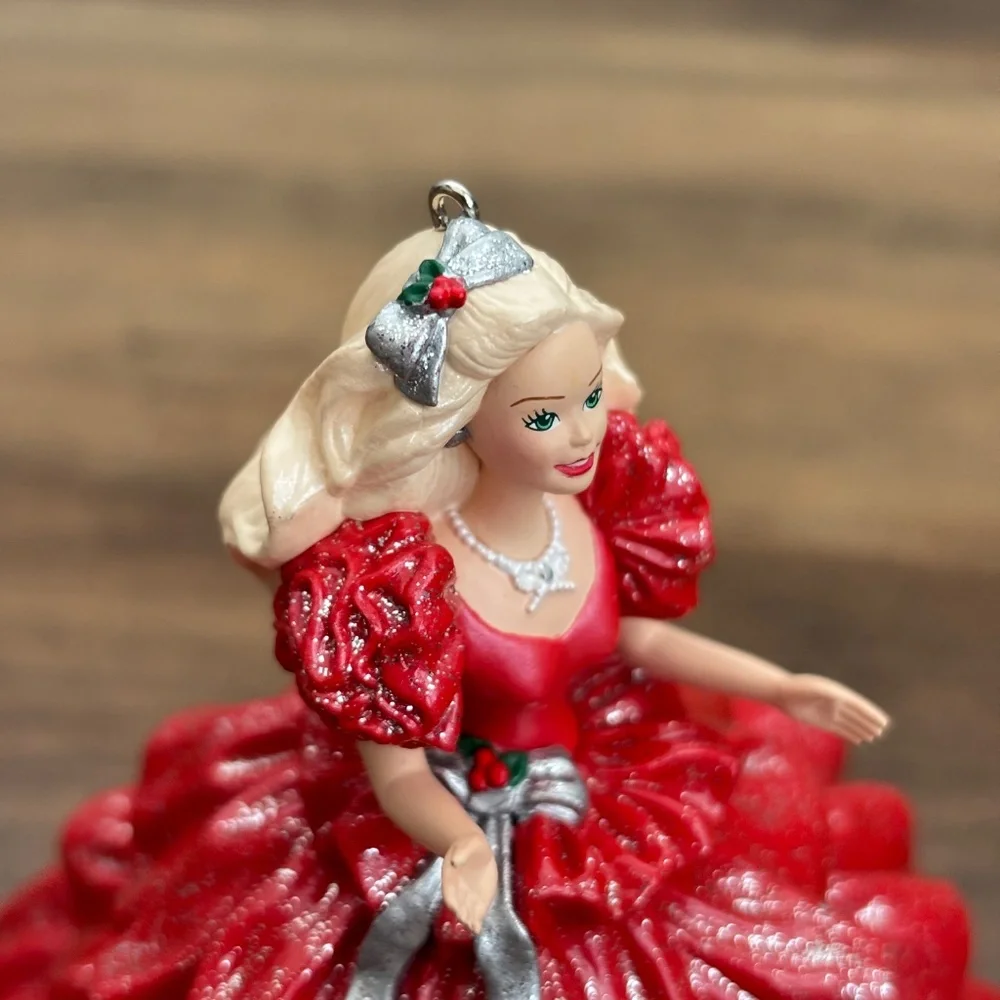 VINTAGE Hallmark Ornament Holiday Red BARBIE COLLECTORS CLUB 1st in Series 1996